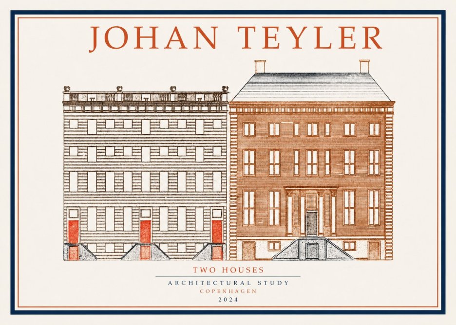 Johan Teyler Two Houses No1 - Plakát