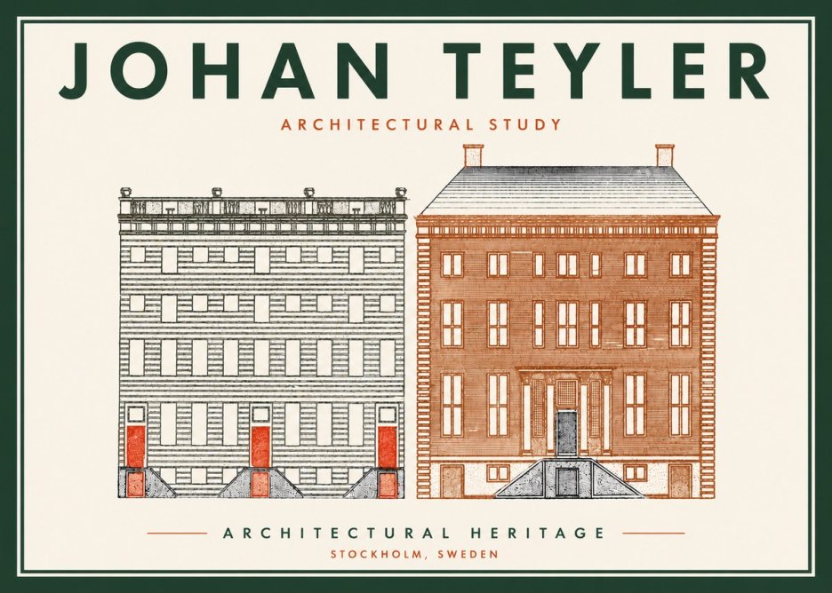 Johan Teyler Two Houses No6 - Plakát
