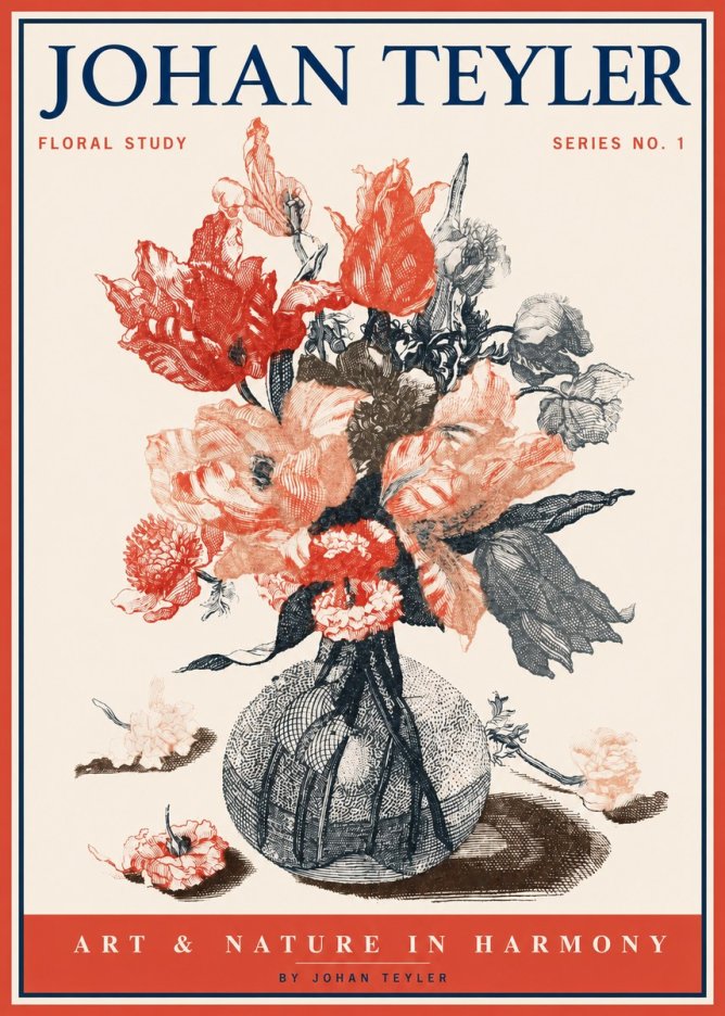 Johan Teyler Botanical Study No. 1 No2 - Plakát
