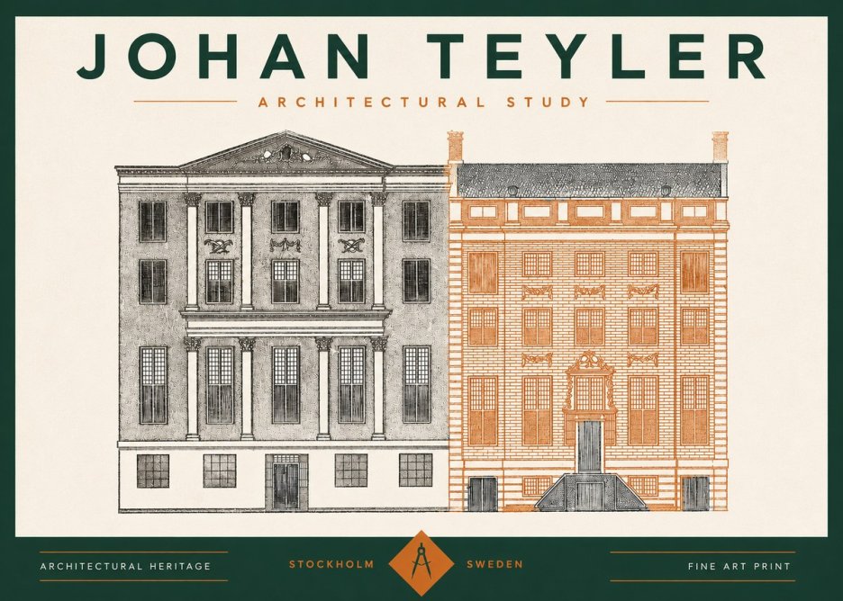 Johan Teyler Architectural Study III No2 - Plakát