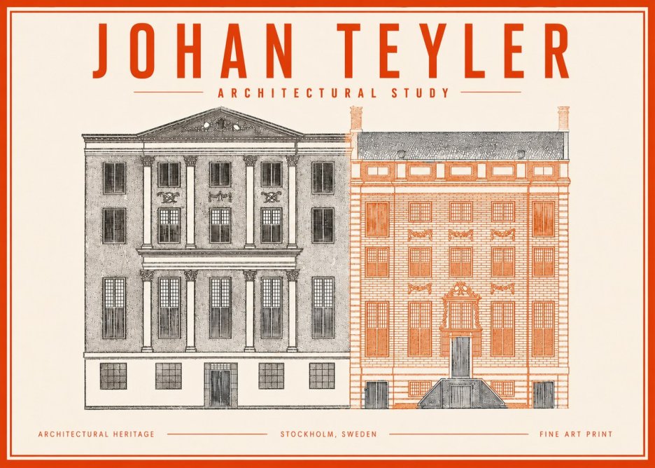 Johan Teyler Architectural Study III No3 - Plakát
