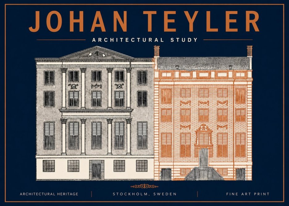 Johan Teyler Architectural Study III No4 - Plakát