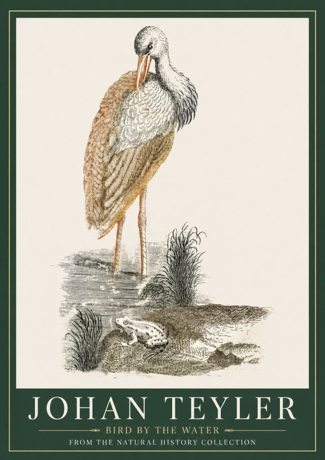 Johan Teyler Bird by the Water No3 - Plakát