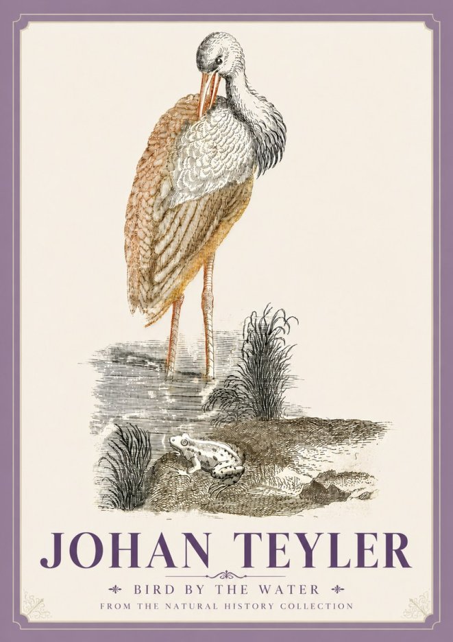 Johan Teyler Bird by the Water No5 - Plakát