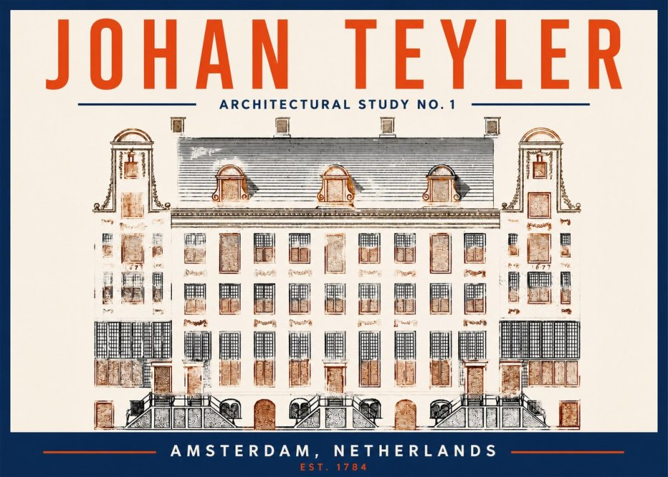 Johan Teyler Architectural Study No. 1 I No2 - Plakát