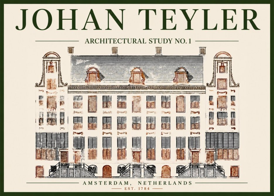 Johan Teyler Architectural Study No. 1 I No4 - Plakát