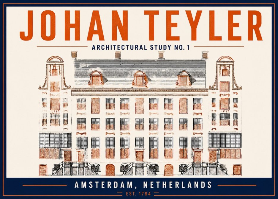 Johan Teyler Architectural Study No. 1 I No5 - Plakát