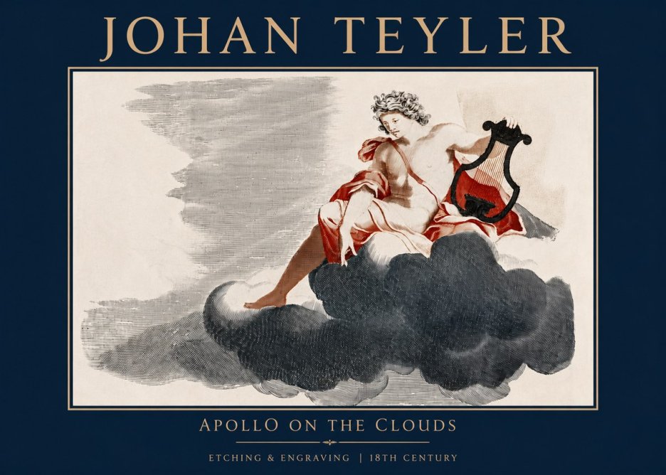 Johan Teyler Apollo on the Clouds No3 - Plakát