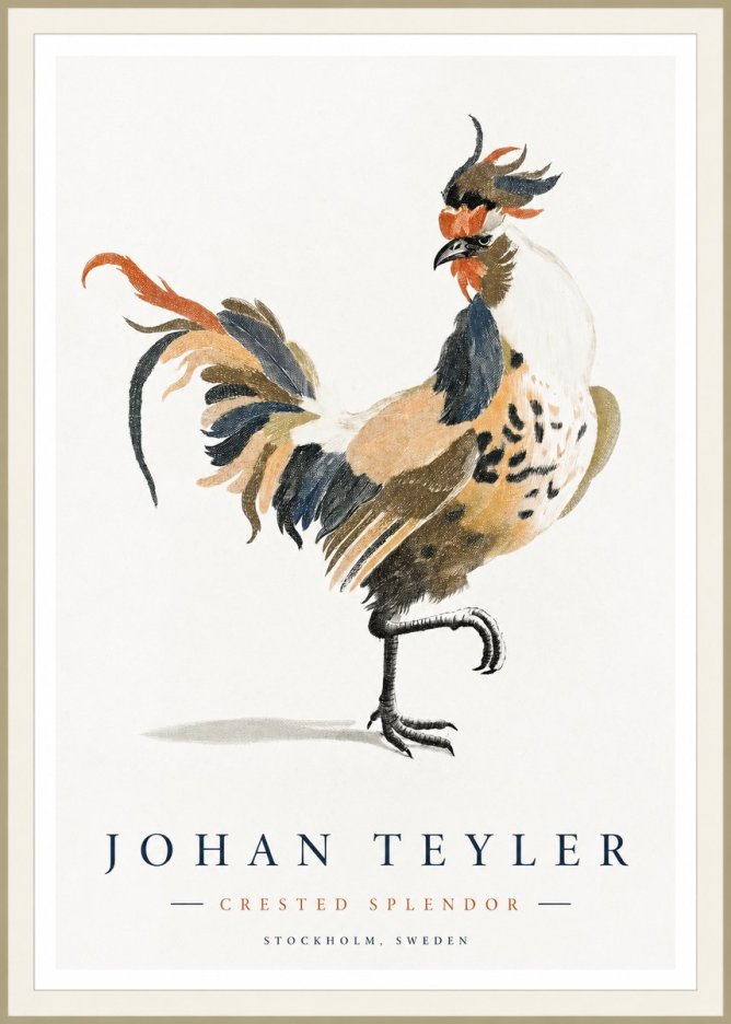 Johan Teyler Crested Splendor No1 - Plakát