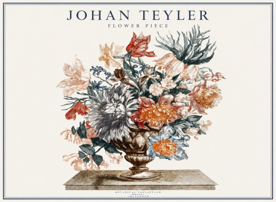 Johan Teyler Flower Piece No1 - Plakát