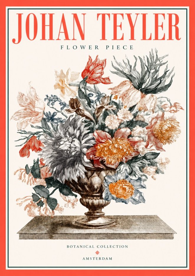 Johan Teyler Flower Piece No2 - Plakát
