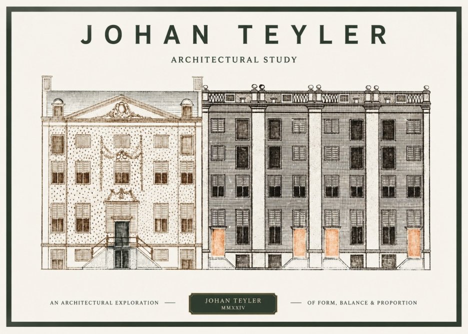 Johan Teyler Architectural Study IV No1 - Plakát