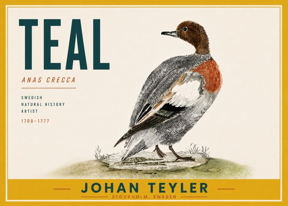 Johan Teyler Teal No6 - Plakát