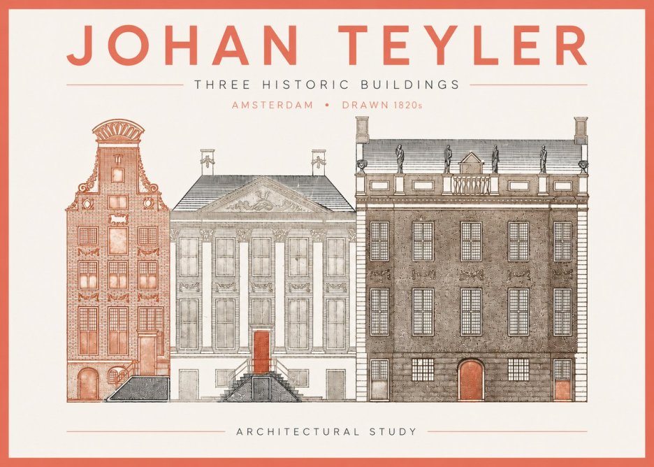 Johan Teyler Three Historic Buildings No2 - Plakát