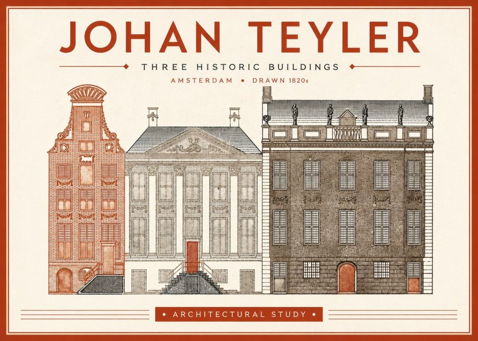 Johan Teyler Three Historic Buildings No4 - Plakát