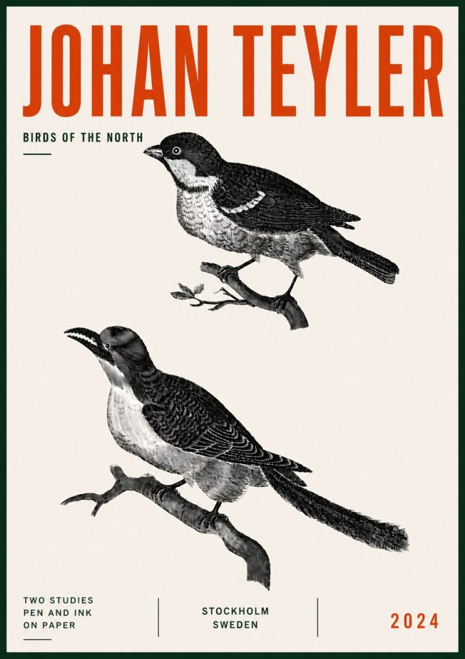 Johan Teyler Two Studies No6 - Plakát