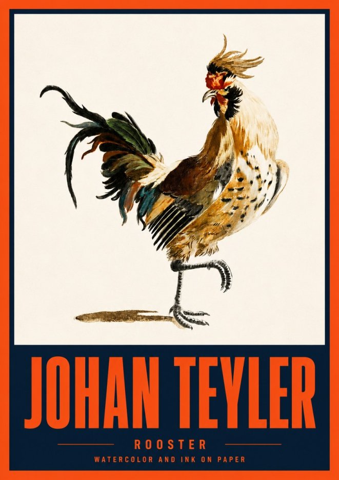 Johan Teyler Rooster No2 - Plakát