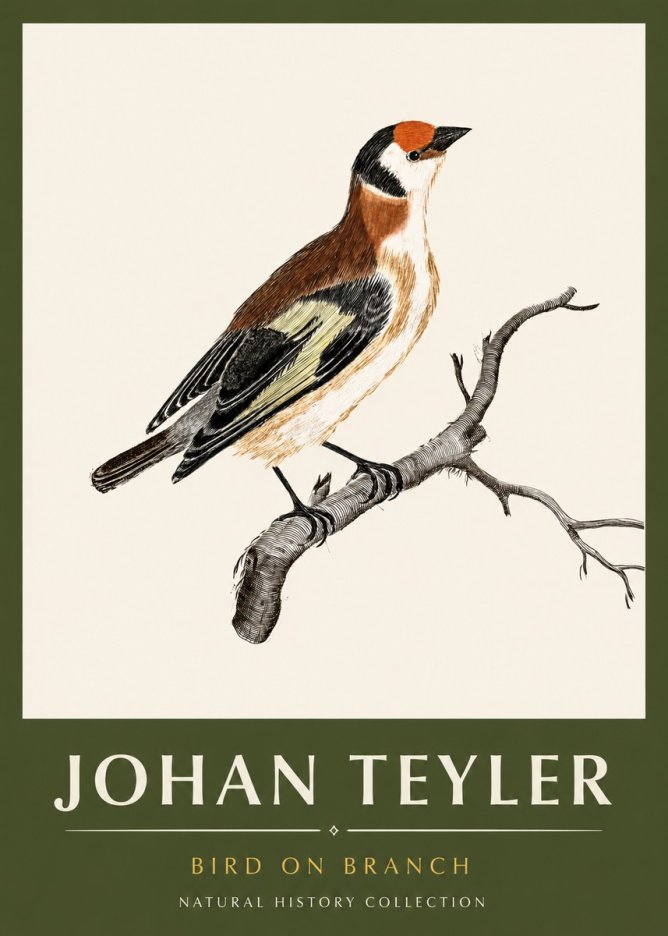 Johan Teyler Song of the Finch No6 - Plakát