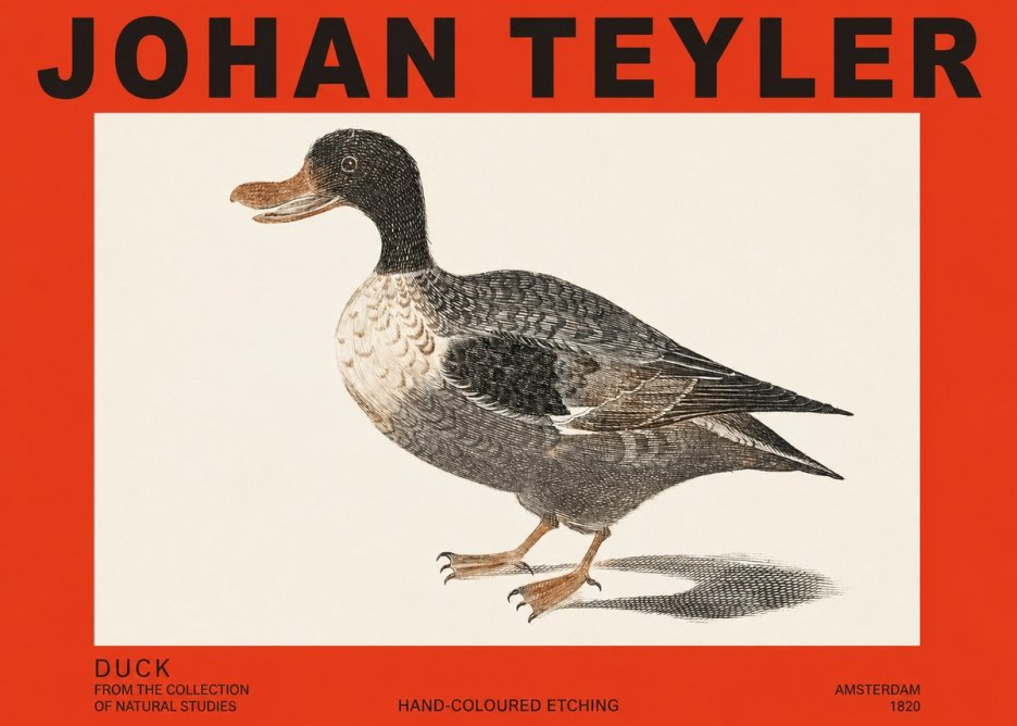 Johan Teyler Duck I No2 - Plakát
