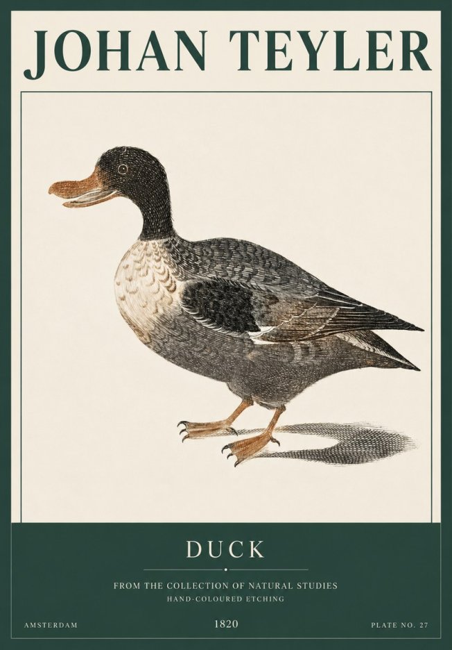 Johan Teyler Duck I No3 - Plakát