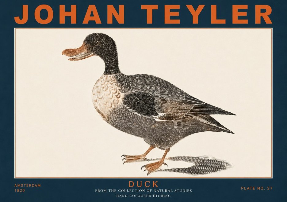 Johan Teyler Duck I No4 - Plakát