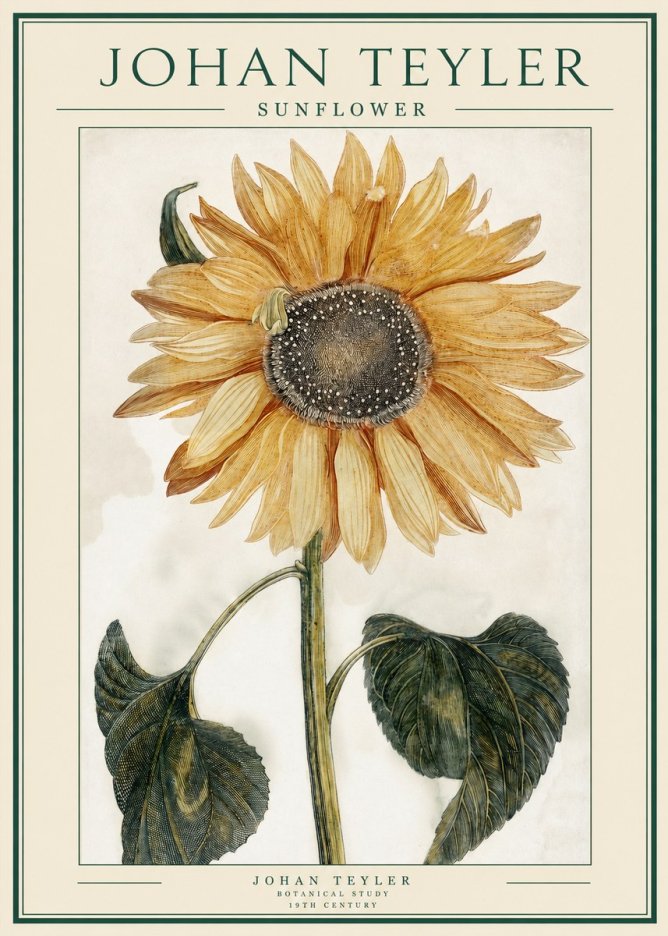 Johan Teyler Sunflower No1 - Plakát
