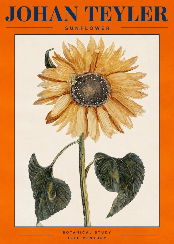 Johan Teyler Sunflower No2 - Plakát