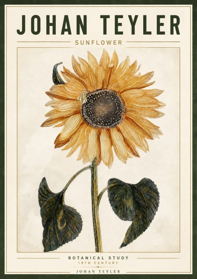 Johan Teyler Sunflower No6 - Plakát