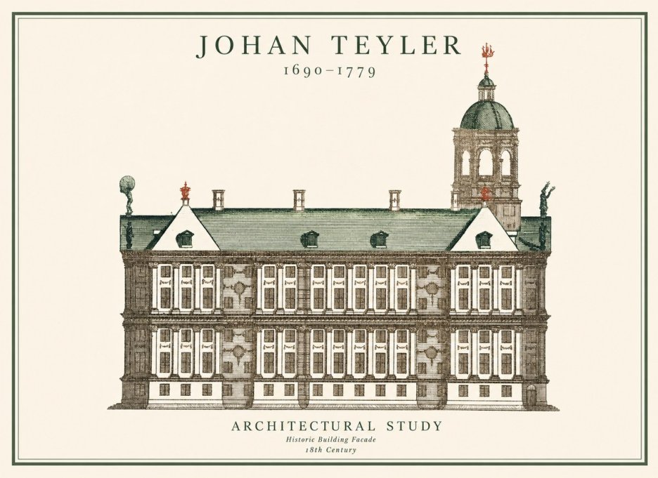 Johan Teyler Architectural Study V No1 - Plakát
