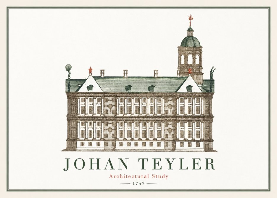Johan Teyler Architectural Study V No2 - Plakát