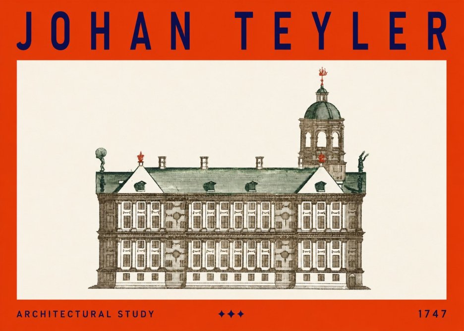 Johan Teyler Architectural Study V No3 - Plakát