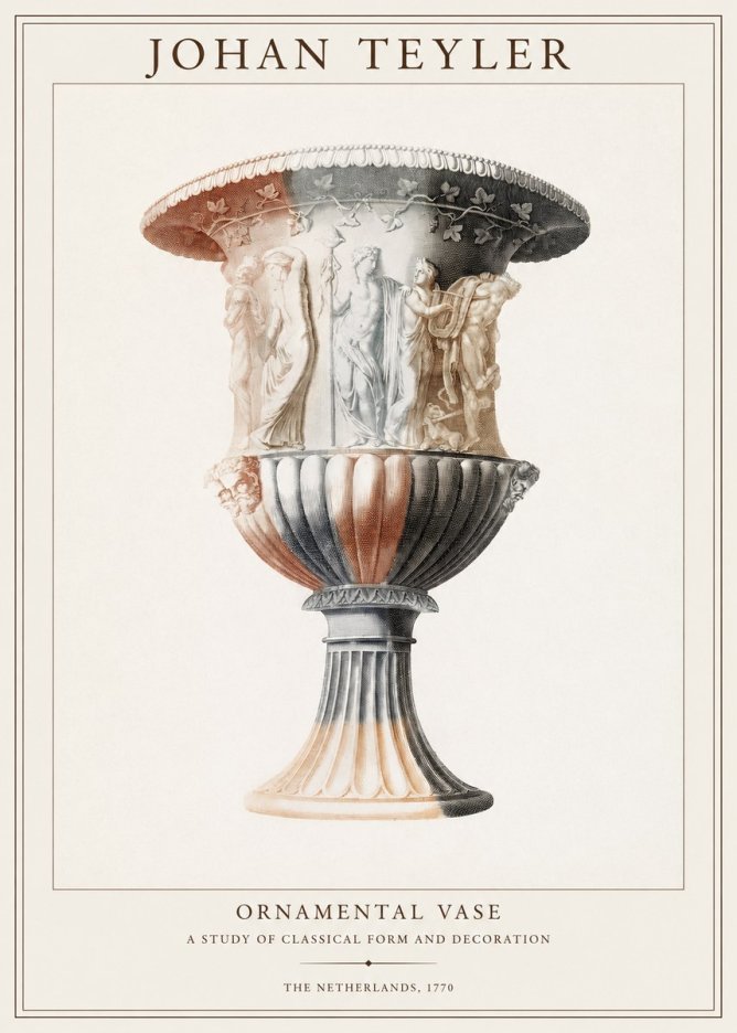 Johan Teyler Ornamental Vase I No1 - Plakát