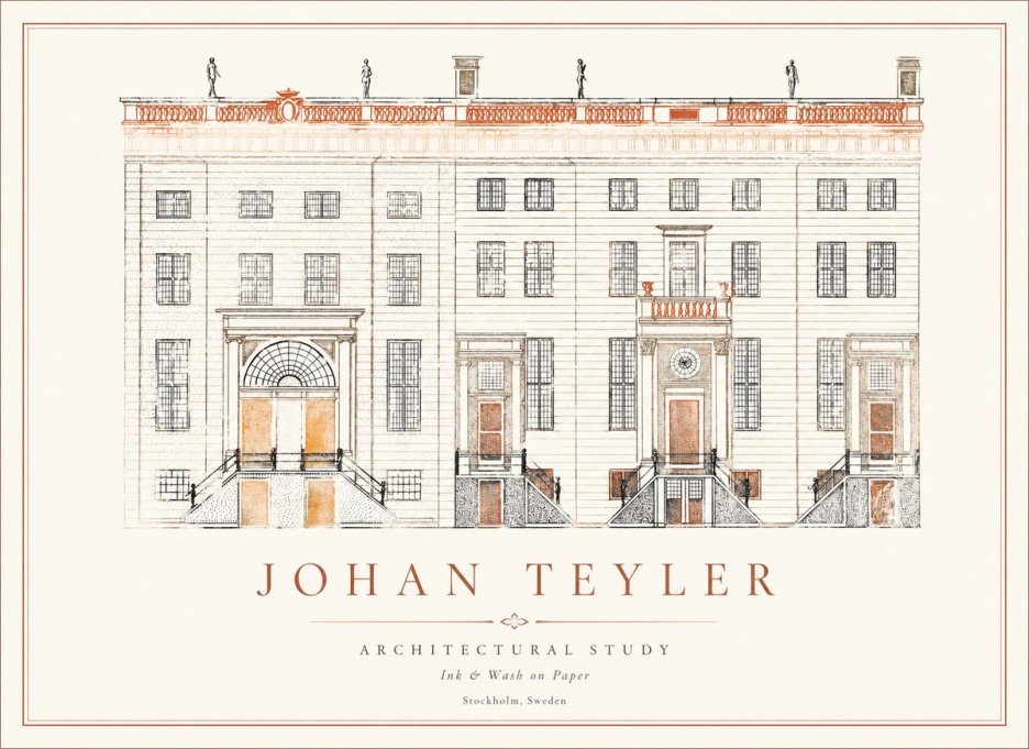 Johan Teyler Architectural Study VI No1 - Plakát