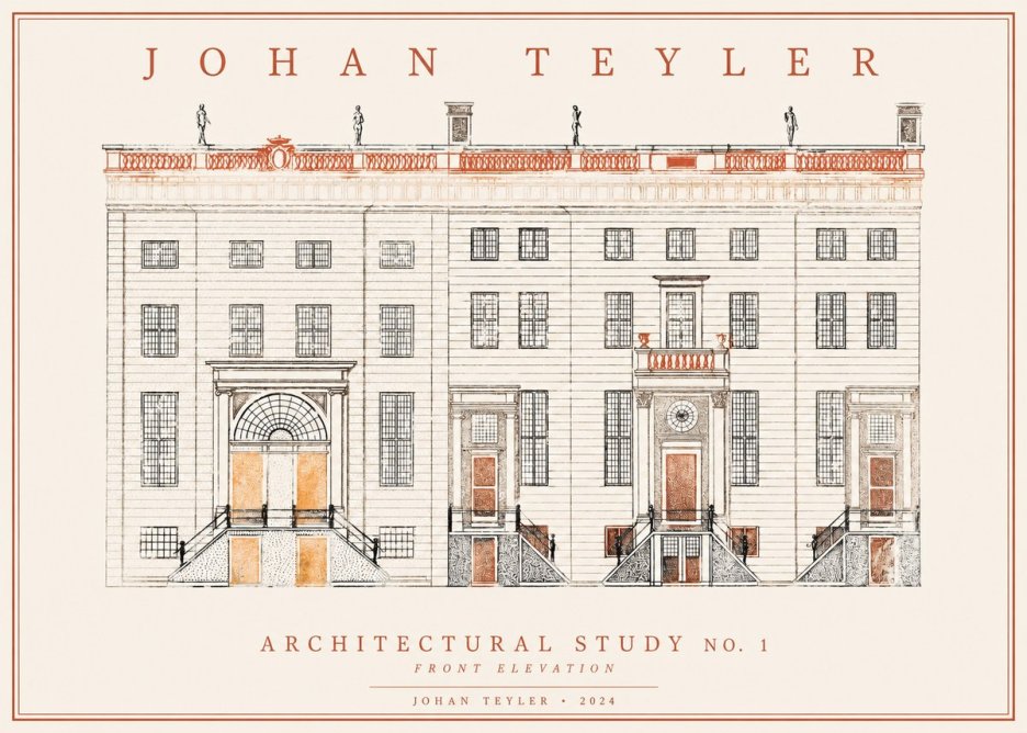 Johan Teyler Architectural Study VI No2 - Plakát