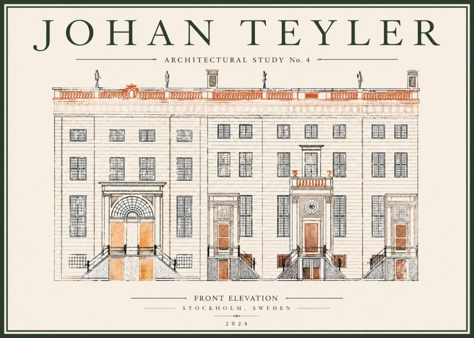 Johan Teyler Architectural Study VI No5 - Plakát