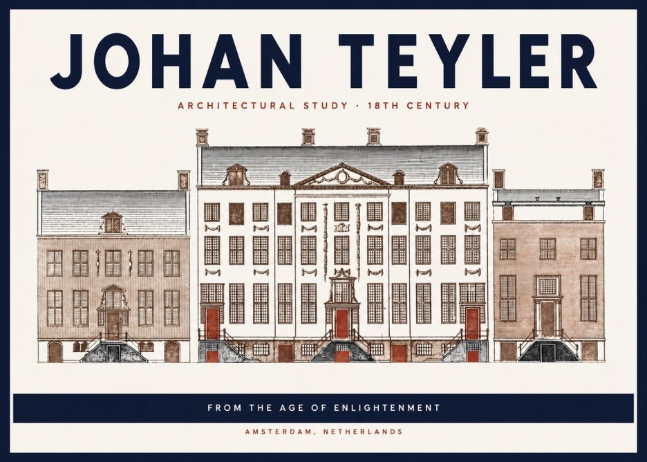 Johan Teyler Architectural Study VII No3 - Plakát