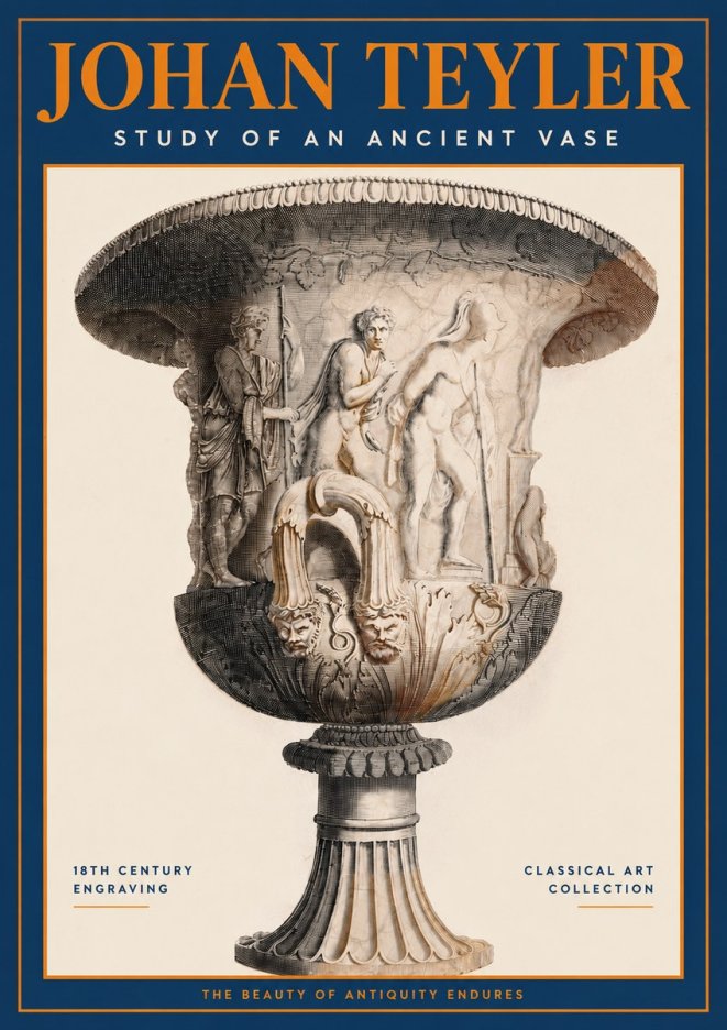 Johan Teyler Study of an Ancient Vase No2 - Plakát