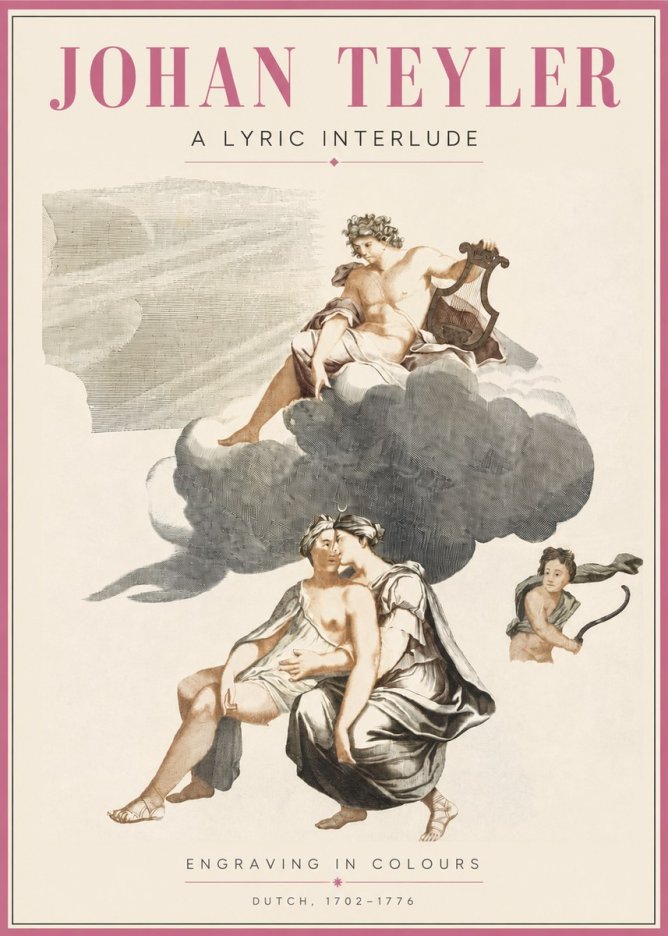 Johan Teyler Allegory of Music and Love No4 - Plakát