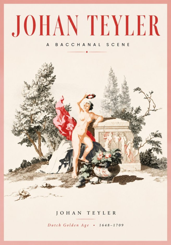 Johan Teyler A Bacchanal Scene No3 - Plakát