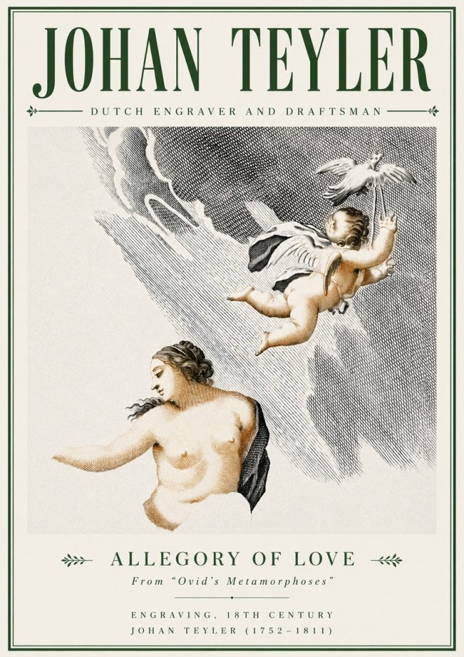 Johan Teyler Allegory of Love No4 - Plakát