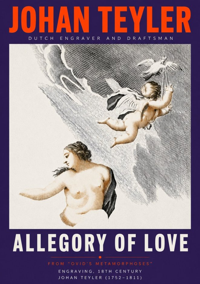 Johan Teyler Allegory of Love No5 - Plakát