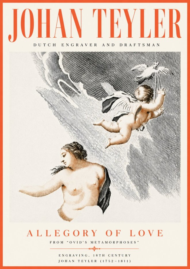 Johan Teyler Allegory of Love No6 - Plakát