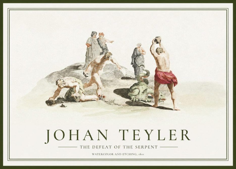 Johan Teyler Study of Ulysses and Polyphemus No2 - Plakát
