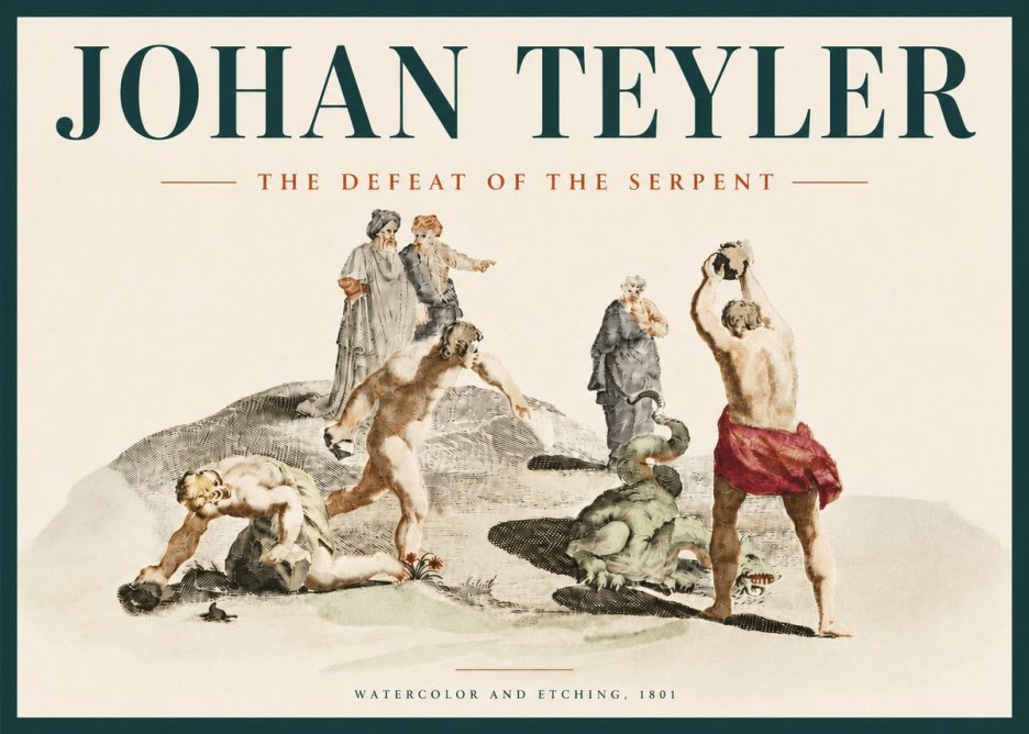 Johan Teyler Study of Ulysses and Polyphemus No5 - Plakát