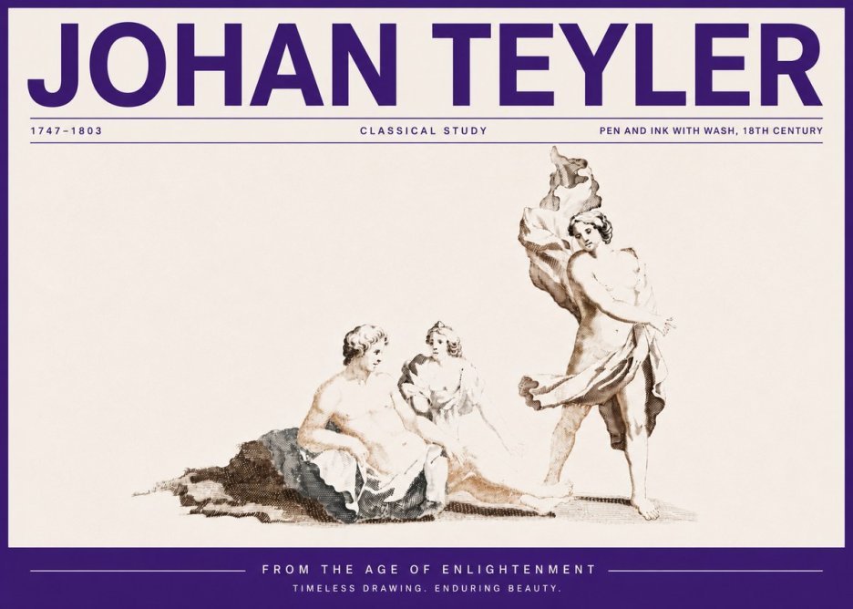 Johan Teyler Classical Study I No5 - Plakát