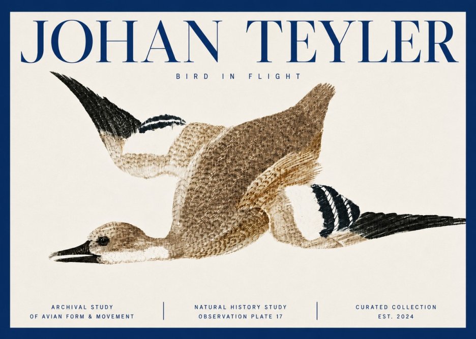 Johan Teyler Bird in Flight II No3 - Plakát