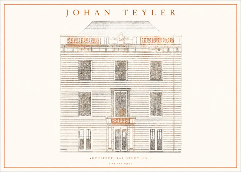 Johan Teyler Architectural Study No. 1 II No1 - Plakát