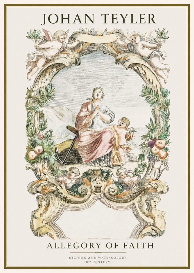 Johan Teyler Allegory of Faith No1 - Plakát