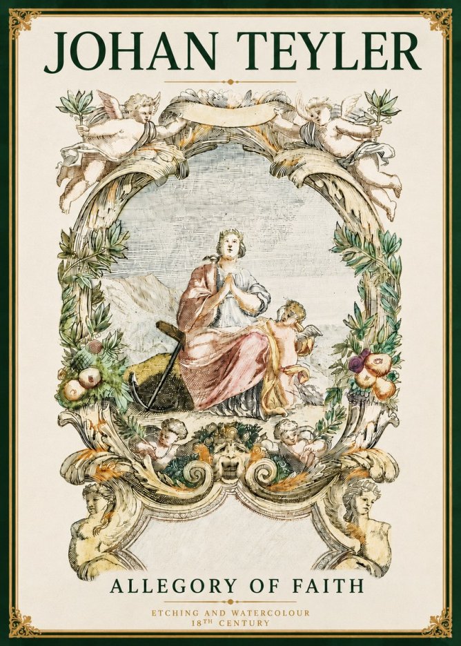 Johan Teyler Allegory of Faith No4 - Plakát