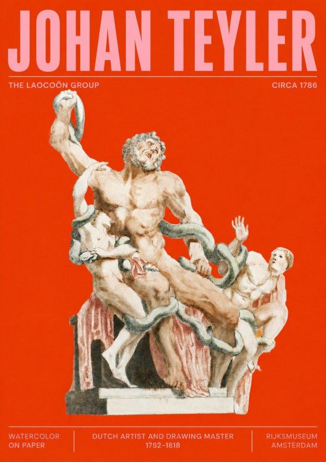 Johan Teyler The Laocoön Group No2 - Plakát